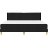  Okvir kreveta s madracem s uzglavljem Crna 180 x 200 cm tkanina | shoptok.hr