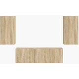  Set omare za televizijo na steni 4 pcs Sonoma hrast, (5000132451) | Shoptok.si