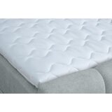 Hom`in POSTELJA Z VZMETNICO 180 cm x 200 cm , les, tekstil, leseni material svetlo siva | Shoptok.si