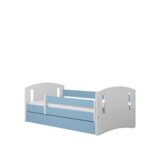 Classic Drveni dječji krevet 2 s ladicom - plavi - 160*80cm | shoptok.hr