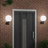  Vanjska zidna lampa 2 pcs Crna 28 x 25 x 38 cm | Eponuda.ba