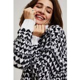 Marisse Black And White Turtleneck Sweater | Eponuda.ba