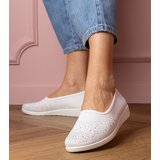 Gemre White women's sneakers with rhinestones Luizet | Shoptok.si