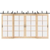 vidaXL Komplet opreme za drsna vrata 213,5 cm jeklo črne barve | Shoptok.si