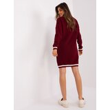 BADU Dress-BA-SK-8023-1.29X-burgundy | Shoptok.si