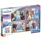 Snježno kraljevstvo 2. 4 u 1 puzzle -