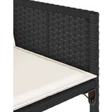 vidaXL 11-dijelni vrtni blagovaonski set s jastucima poliratan crni | shoptok.hr