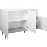 MID.YOU komoda, bela, hrast sonoma | Shoptok.si