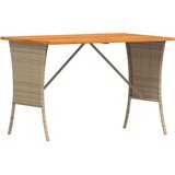  4-dijelni set vrtnih sofa od poliratana s jastucima bež L | shoptok.hr