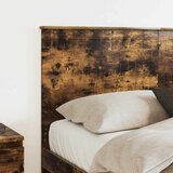 Uzglavlje s uzglavljem Dimljeni hrast 150 cm Konstruirano drvo | shoptok.hr