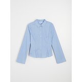 Sinsay Pamučna slim fit košulja s okomitim prugama | shoptok.hr