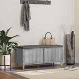  Haldna klop z blazino z vrati Siva Sonoma 100 x 38 x 46 cm, (5000155657) Cene