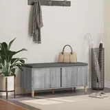 Klupa za hodnik s jastukom Siva Sonoma 60 x 38 x 46 cm