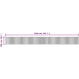  Tepih pravokutni sivi 100 x 1000 cm od bambusa | shoptok.hr