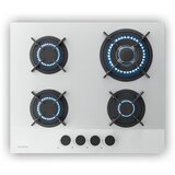 Klarstein Plinska kuhalna plošča Velaire, 4-gorniki z električnim vžigom, združljiva z zemeljskim plinom in utekočinjenim naftnim plinom, 8000 W, 60 cm | Shoptok.si