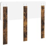 vidaXL Vzglavje z vzglavjem Dimljeni oreh 120 cm Konstruiran les | Shoptok.si