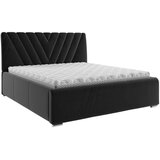 Boxxx OBLAZINJENA POSTELJA 180 cm x 200 cm , tekstil črna Cene
