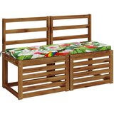  Jastučići za klupe SOEST 2 kom. 100% poliester Šareni | shoptok.hr