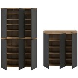Livetastic Garderoban Omara Scarpa, Barva Hrasta, Antracit, 2 Kos | Shoptok.si