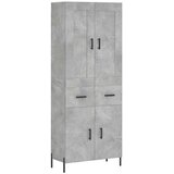  Visoka komoda siva betona 69,5x34x180 cm od konstruiranog drva | shoptok.hr