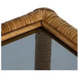 Ixia Mizica s stekleno mizno ploščo v naravni barvi 40x90 cm – | Shoptok.si