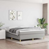  s oprugama i madracem svjetlosivi 180x200 cm od tkanine | shoptok.hr