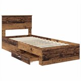  Krevetna konstrukcija Staro drvo 90 x 190 cm Konstruirano drvo | shoptok.hr