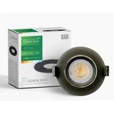 DOWNLIGHT LED 5W 400LM 3CCT 3000K-4000K-6500K crni Green Tech | Eponuda.ba