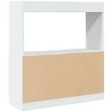 vidaXL Visoka omara bela 92x33x100 cm inženirski les | Shoptok.si