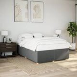 vidaXL Posteljni okvir brez vzmetnice temno siv 160x200 cm blago Cene