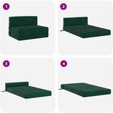 SOFA na razvlačenje Tamnozelena 70 x 80 x 60 cm Tkanina | Shoptok.si