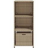  Vrtni ormarić za pohranu bež 50 x 55 x 115 cm od poliratana | Eponuda.com