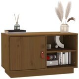 TV ormarić smeđa boja meda 70 x 34 x 40 cm od masivne borovine | shoptok.hr