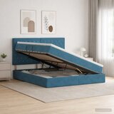  Krevet s madracem i skladištem Tamno plava 160 x 200 cm Baršun | shoptok.hr