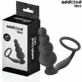 Erekcijski ObroČek Z Analnim Čepom Addicted Toys 5