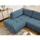 Bobochic Paris Plava sklopiva/s prostorom za odlaganje kutna garnitura (s lijevim kutom/u obliku slova "U") Fuji – | shoptok.hr