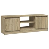 Maison Chic TV omarica - TV stojalo - Televizijska omarica z vrati sonoma hrast 102x30x36 cm, (21699927) Cene