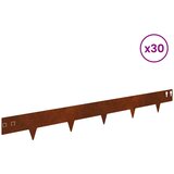  Ograda oko Travnjaka 30 pcs 100 x 12 cm Čelik Rđa | Eponuda.com