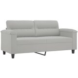 Maison Chic Dvosed kavč - Sofa - Kanape svetlo siv 140 cm tkanina iz mikrovlaken, (21727909) Cene