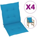 vidaXL jastuci za vrtne stolice 4 kom plavi 100 x 50 x 3 cm Cijene