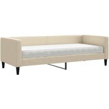 Dnevni krevet s madracem krem 80 x 200 cm od tkanine | Eponuda.com