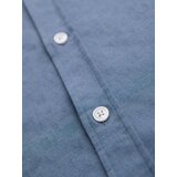 Ombre Men's SLIM FIT shirt in decorative fabric with pocket - blue OM-SHCS | Eponuda.ba
