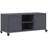 Maison Chic TV omarica - TV stojalo - Televizijska omarica antracitna 100,5x39x43,5 cm jeklo, (21699641) Cene