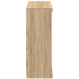 vidaXL Komoda z LED lučkami sonoma hrast 81x37x100 cm | Shoptok.si