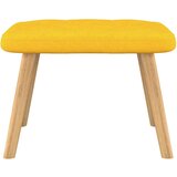  Stolica za opuštanje s osloncem za noge boja senfa od tkanine | shoptok.hr