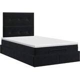  Podesivi krevet s madracem Crna 120 x 190 cm Baršun | shoptok.hr
