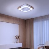  Brilagi-LED prigušiva svetiljka sa ventilatorom LED/30W/230V 3000-6500K bela/hrast + daljinski upravljač | Eponuda.com