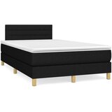  Box spring postelja z vzmetnico črn 120x200 cm blago, (20791875) | Shoptok.si