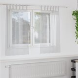 vidaXL Zavjese sa zavjesama 2 pcs Svjetlosiva 140 x 140 cm Poliester | shoptok.hr