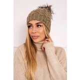Kesi Cap with fleece Daria K217 light khaki Cene